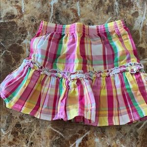 Little girls plaid skirt